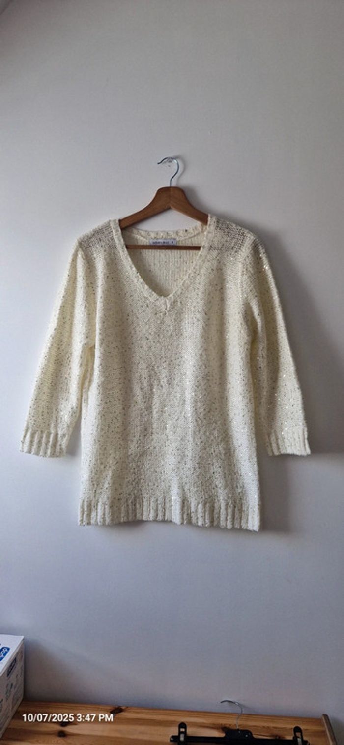 💞 Pull a sequins dorés - taille 3 💞 c8