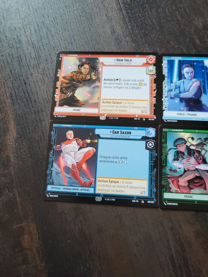 Cartes Star Wars Unlimited lot 4 leaders - photo numéro 6