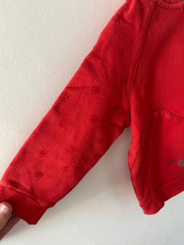 Gilet à capuche rouge - photo numéro 5