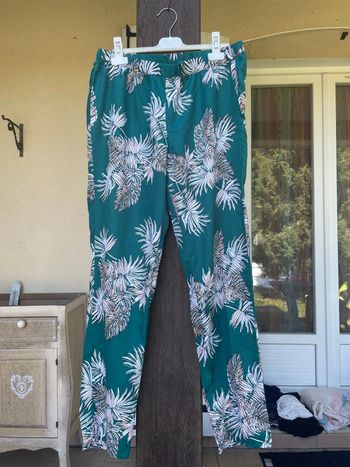 Pantalon fluide vert