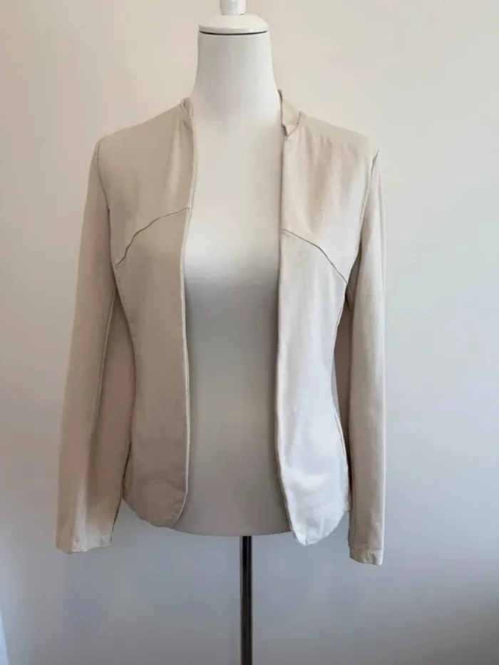 Veste Blazer Suzymix beige femme taille S parfait état