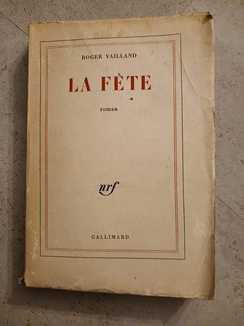 livre la fête Roger Vailland