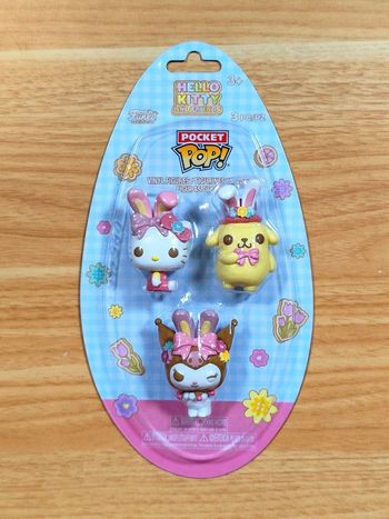 Pack 3 Figurines Funko Pocket Pop! - Hello Kitty and Friends (Édition Pâques)