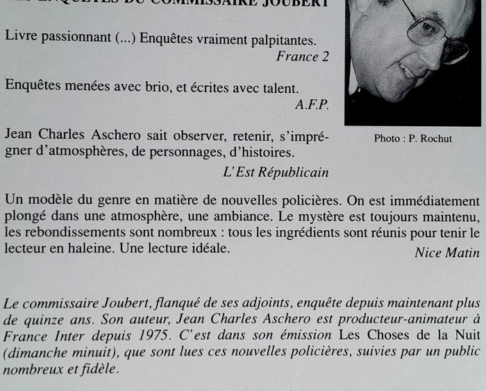 Jean Charles Aschero - Cavale - les enquêtes du commissaire Joubert - photo numéro 4