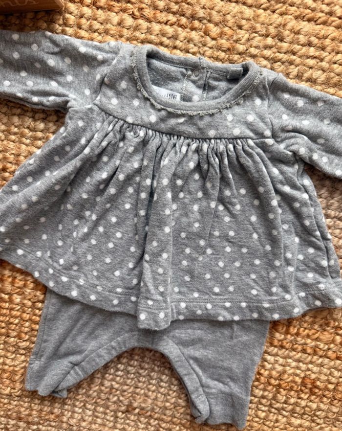 Combi robe Petit bateau 1mois / 54cm - photo numéro 2