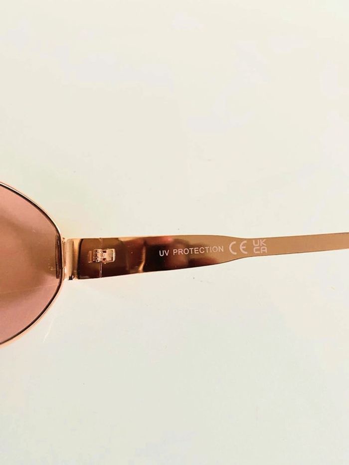 Lunette de soleil mixte ovale bronze UV protection catégorie 2 - photo numéro 5