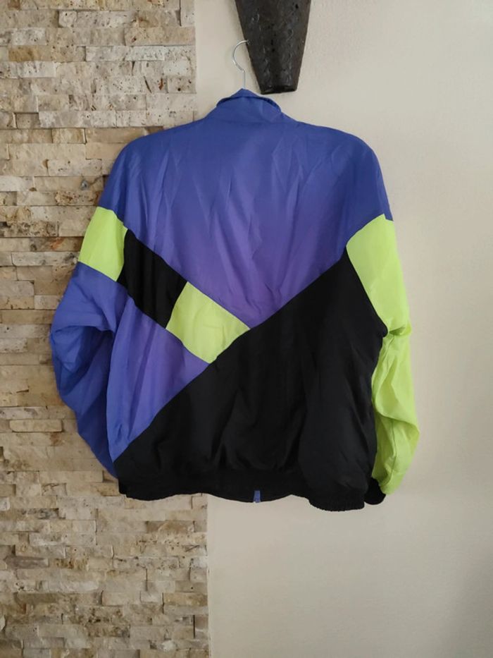 Veste Nike vintage jaune fluo violette noire - photo numéro 8