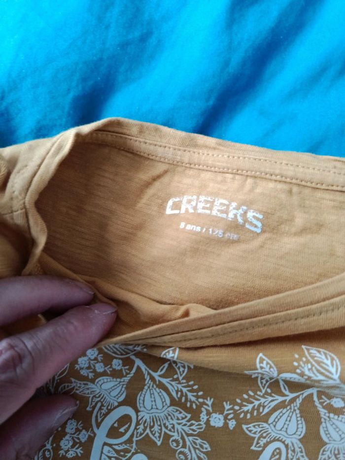T shirt manches longues creeks taille 8ans - photo numéro 3