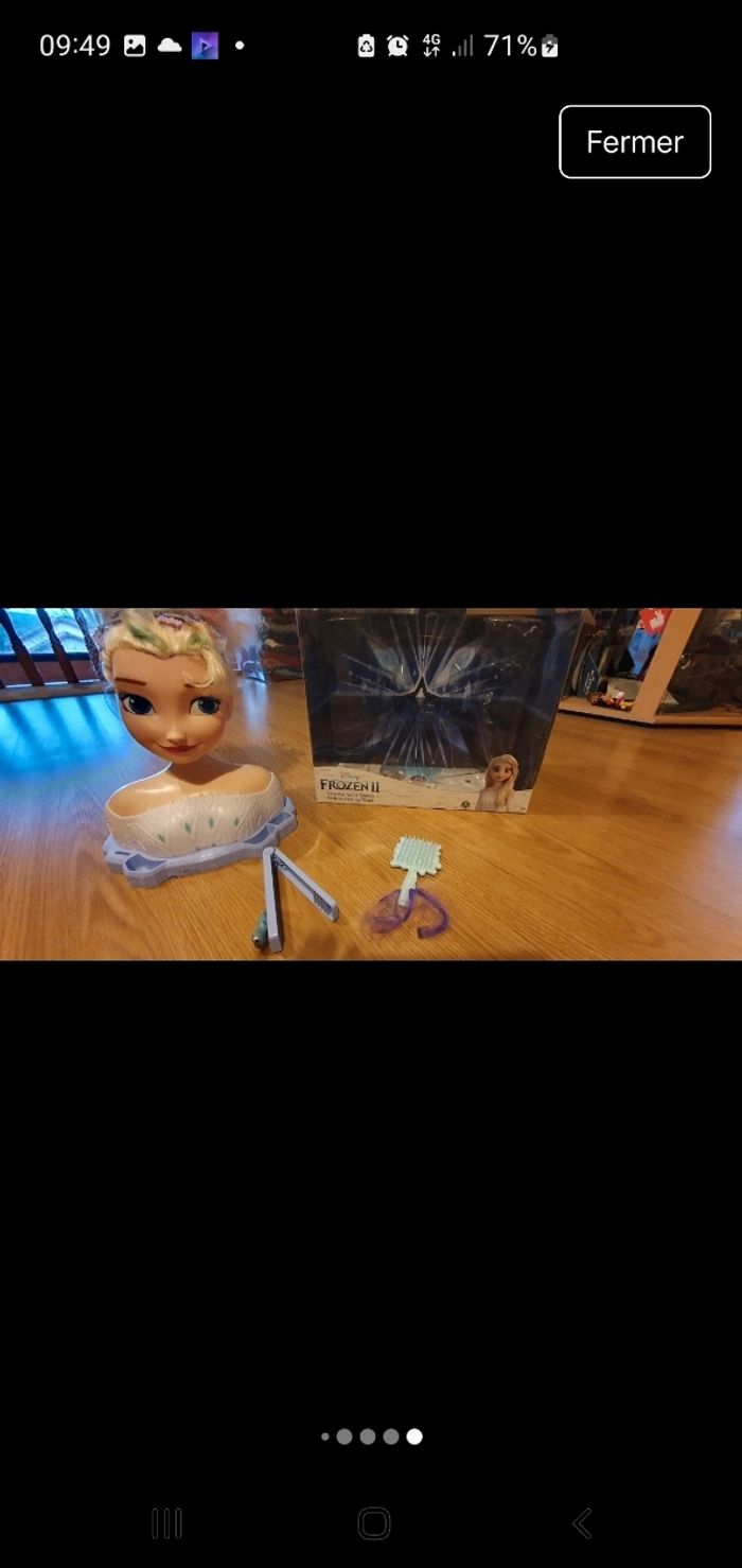 tête à coiffer elsa la reine des neiges - photo numéro 2