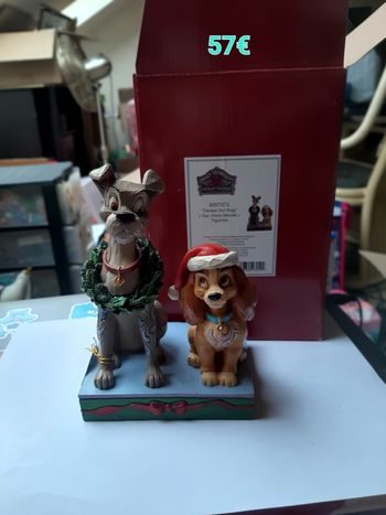 Figurine Disney traditions de Jim Shore la belle et le clochard