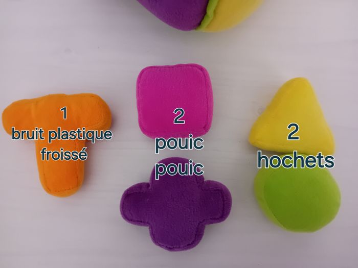 Cube  d'éveil en peluche - photo numéro 3