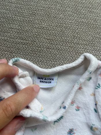 Pyjama fleurie ouverture devant