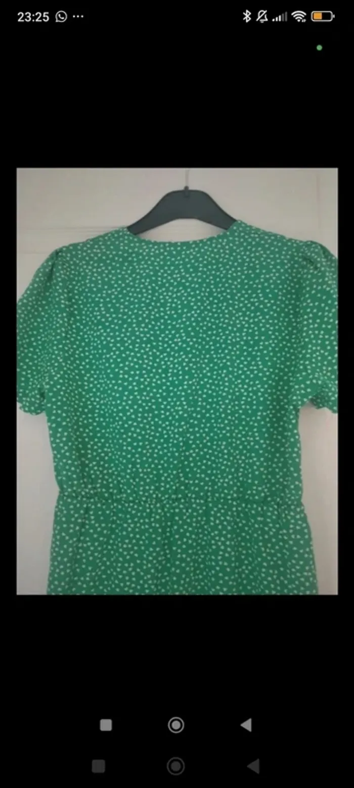Robe longue verte à motifs coeurs Lili&Lala S - photo numéro 6