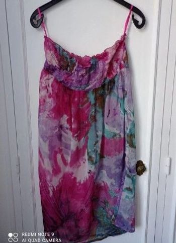 Robe fleuri haut smoke