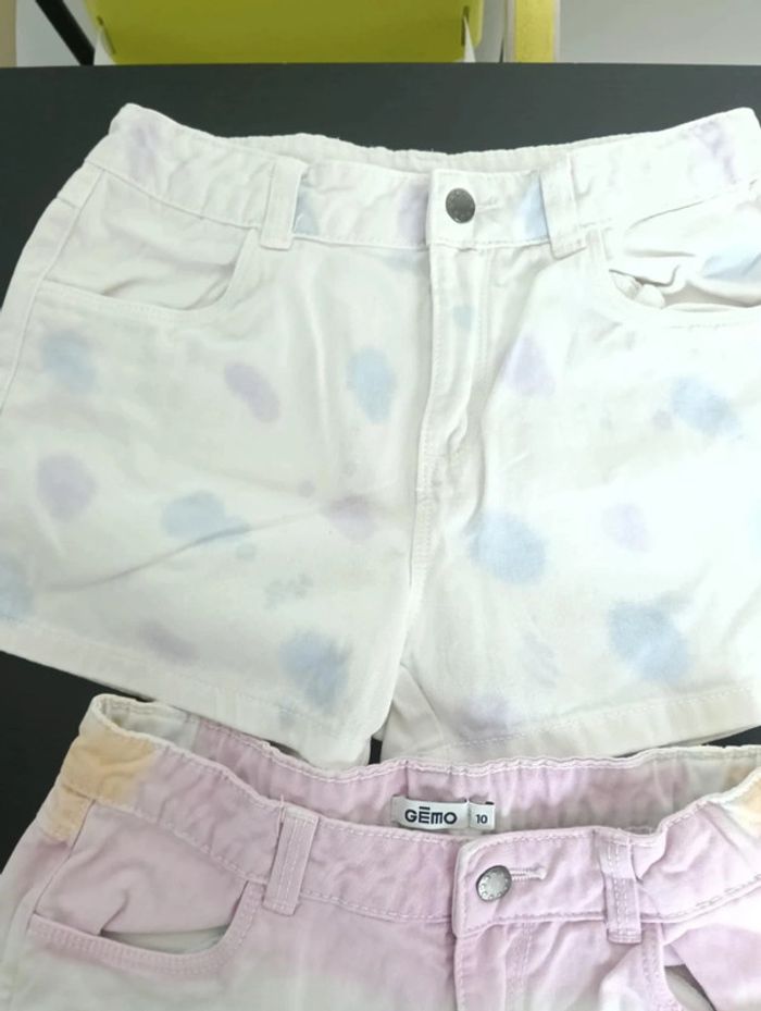 Lot 2 short en jean gemo 10 ans - photo numéro 3