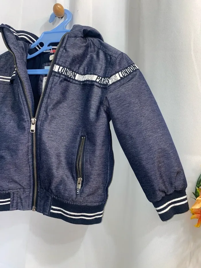 Blouson fourré bleu Orchestra 5 ans - n87m - photo numéro 2