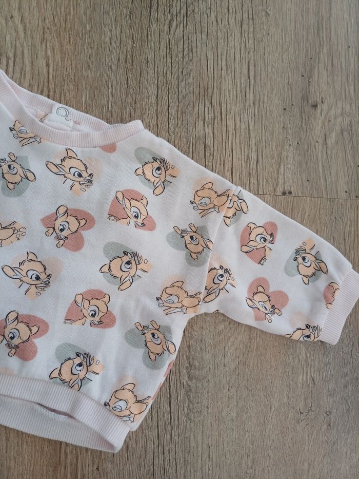 Sweat rose disney bambi 3M - photo numéro 2