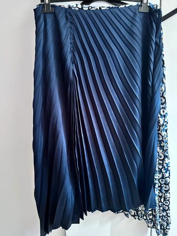 Jupe plissée bleu