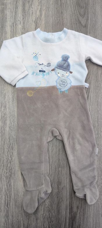 Pyjama velours 12M