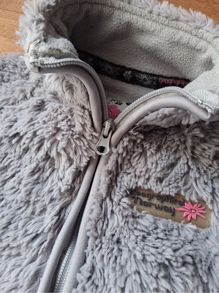 Manteau gris style moumoute - photo numéro 4