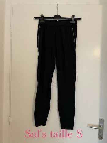 Legging de sport extensible confortable noir taille haute skinny bande réfléchissante Sol’s taille M