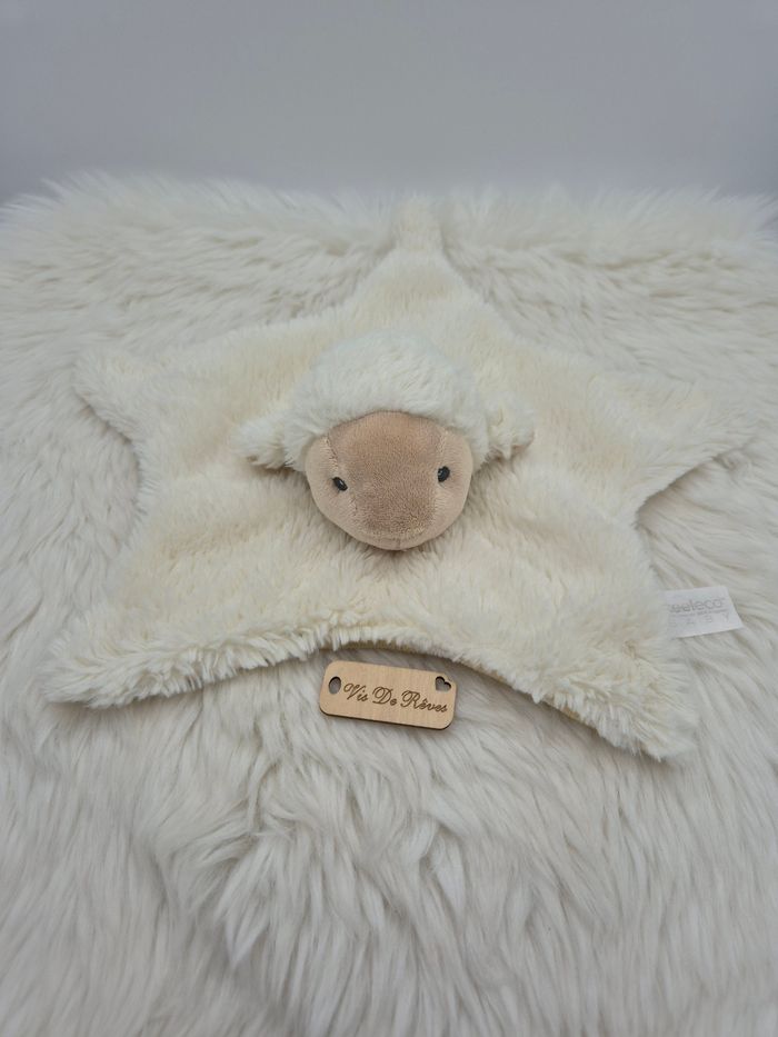 Doudou plat étoile Mouton Keeleco