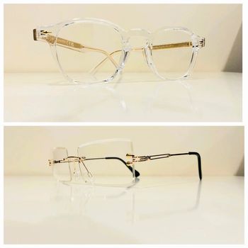 Lot de deux lunettes de repos mixte transparentes taille moyenne uvprotection