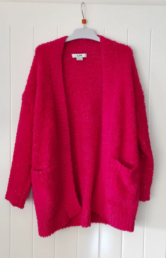 Gilet-veste fille 8 ans – Rose, chaud et doux - photo numéro 2