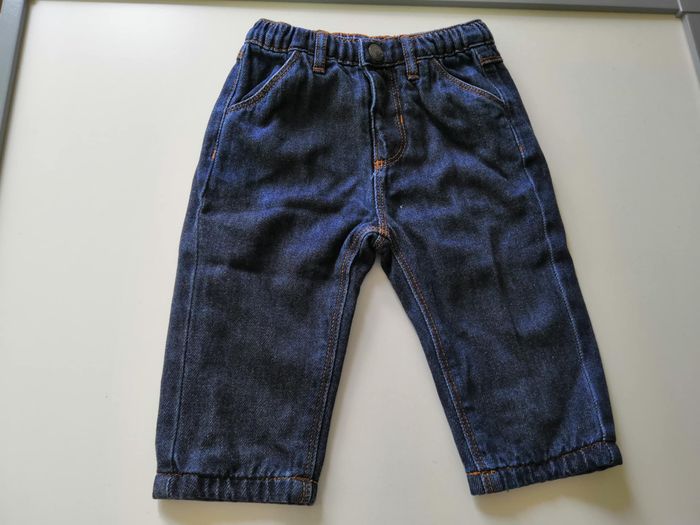 Pantalon relax en denim (Jean Bleu brut) 6 mois (68 cm) Tape à l'Oeil