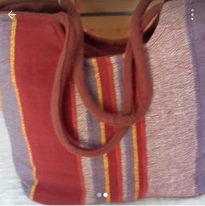 Sac a main tissu - photo numéro 2