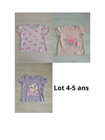 Lot t-shirt 4-5 ans