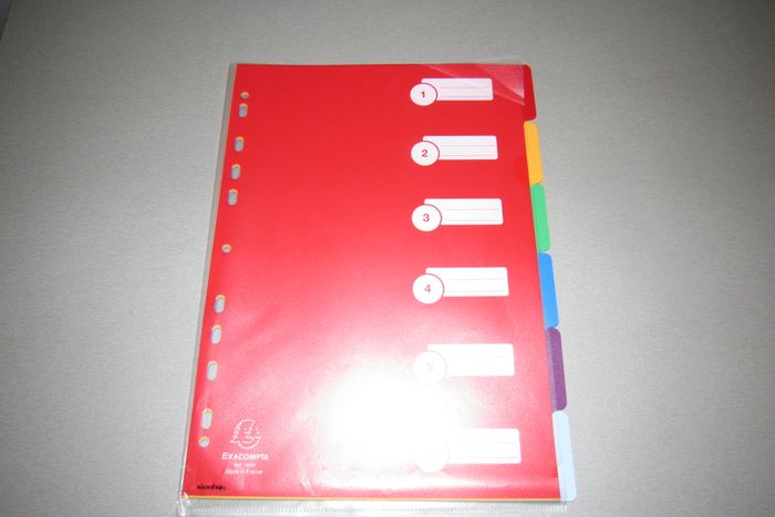 LOT DE 4 PAQUETS D'INTERCALAIRES GRAND FORMAT - NEUF - n°28 - photo numéro 2