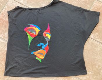 Grand tee shirt ample asymétrique L