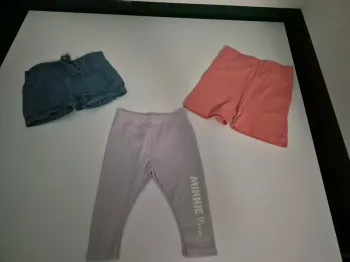 Lot 2 Shorts & 1 Legging Minnie – 6/9 mois (74cm)