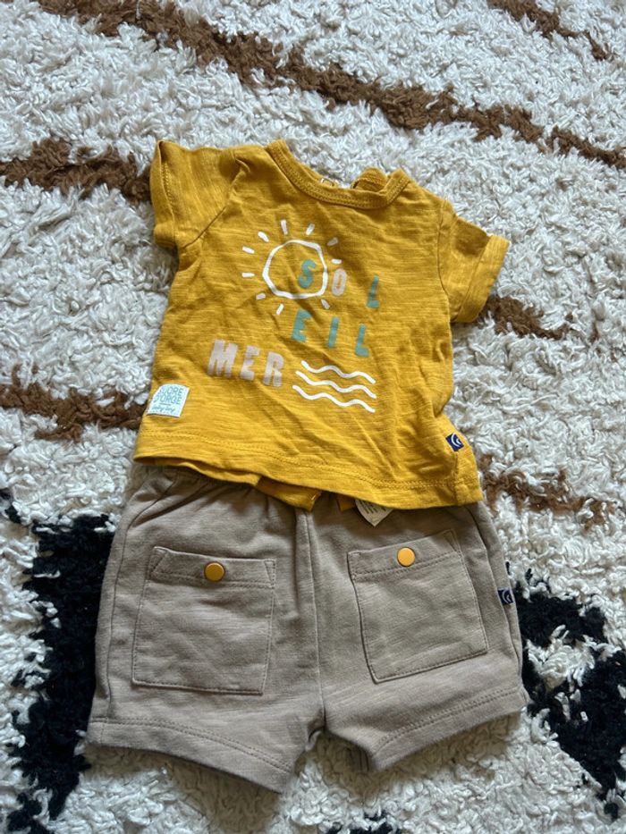 Ensemble short teeshirt bebe