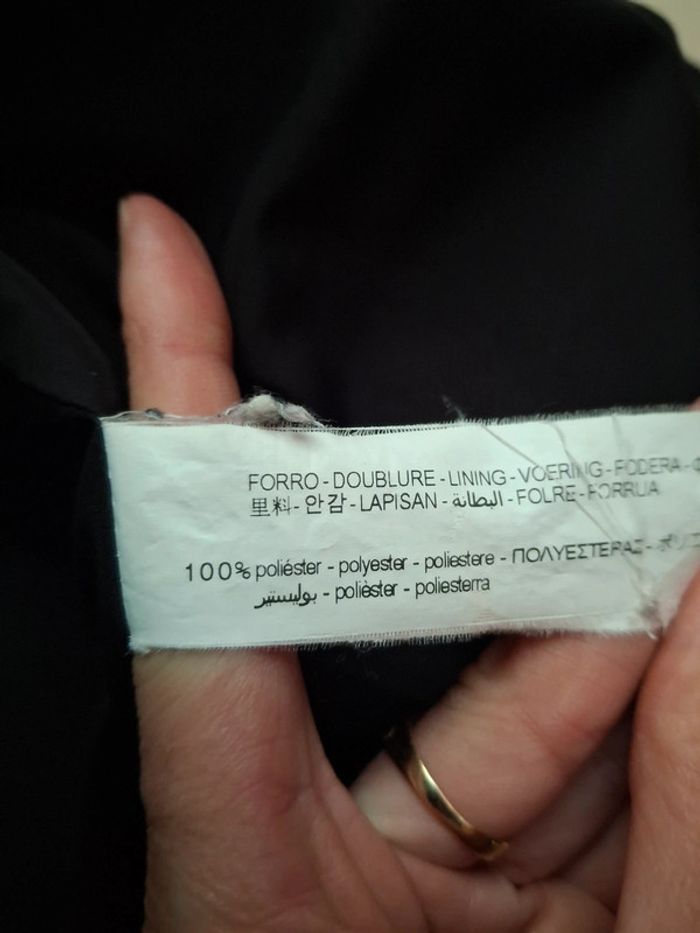 Manteau court en fausse fourrure zara - photo numéro 4