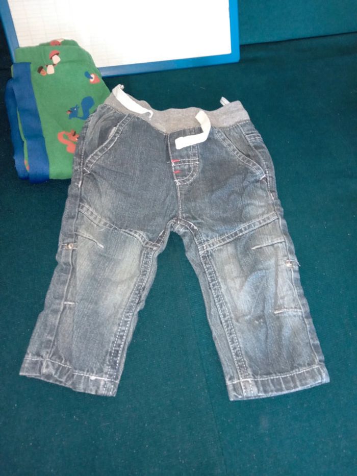 Lot de 5 pantalons jeans 12mois bebe - photo numéro 5