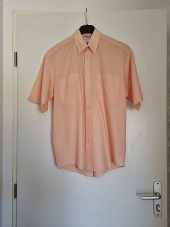 Chemise homle saumon manches courtes