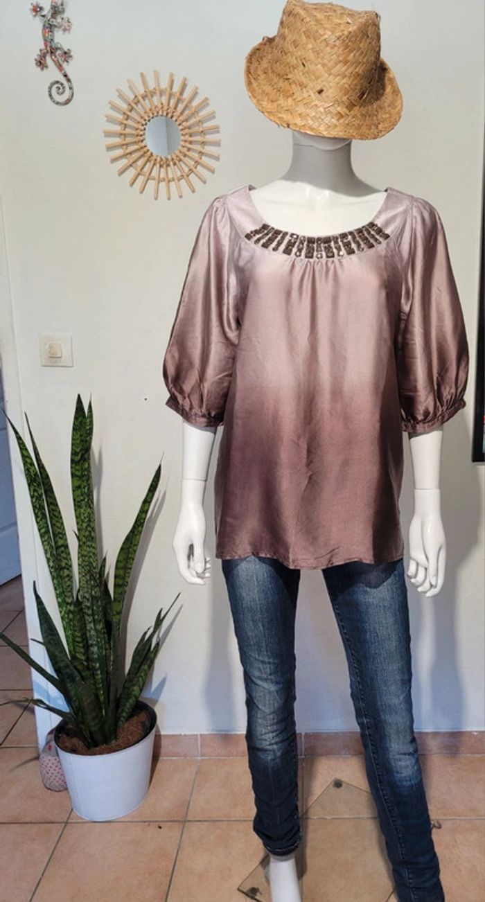 Haut bijoux en soie - photo numéro 2