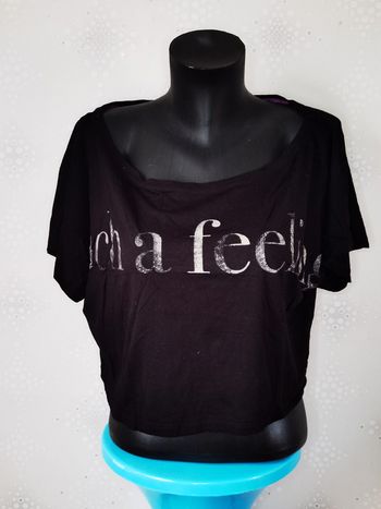 D2819 - tee-shirt court femme taille L