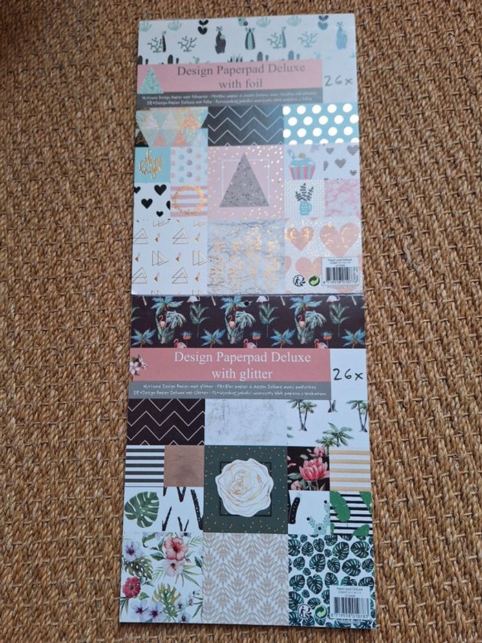 Lot de 2 blocs de papier action