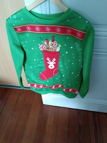 Sweat ardene vert et multicolore