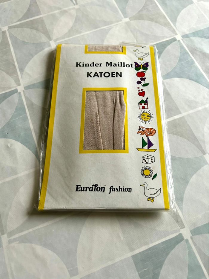 Lot de 2 paires de collants en coton  fille - 3/4 ans - neuf sous blister - Euraton Fashion - photo numéro 3