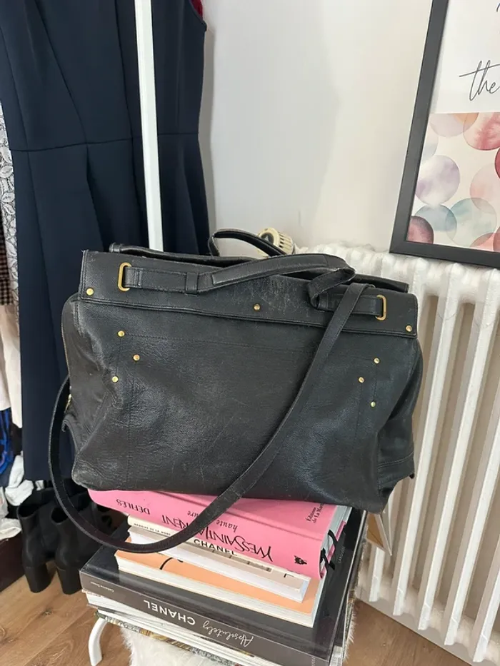 Sac à main Jerome Dreyfuss noir modèle Carlos - photo numéro 3