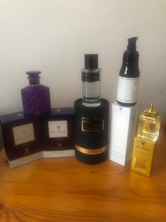 🌺 Lot de parfums & spray voiture – marques variées, senteurs fruitées et orientales