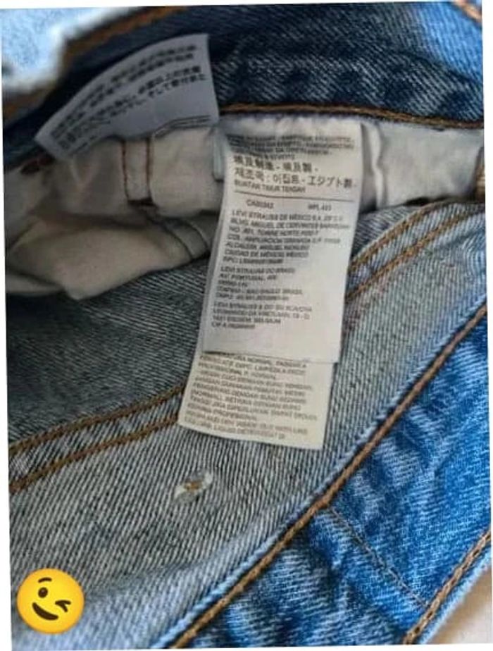 Jeans Levi's 501 W38 FR48 L30 coupe droite bleu Homme Men pan414b - photo numéro 7