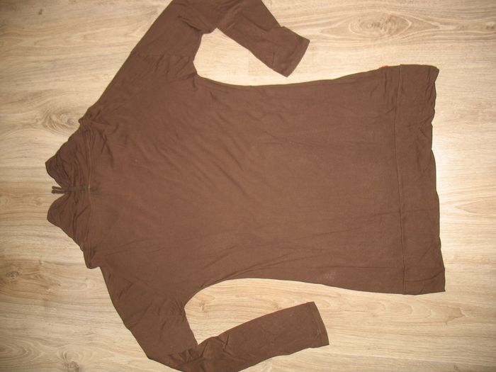TUNIQUE ML MARRON AVEC MOTIFS "MISS CAPTAIN" - TAILLE 40 - n°01 - photo numéro 3