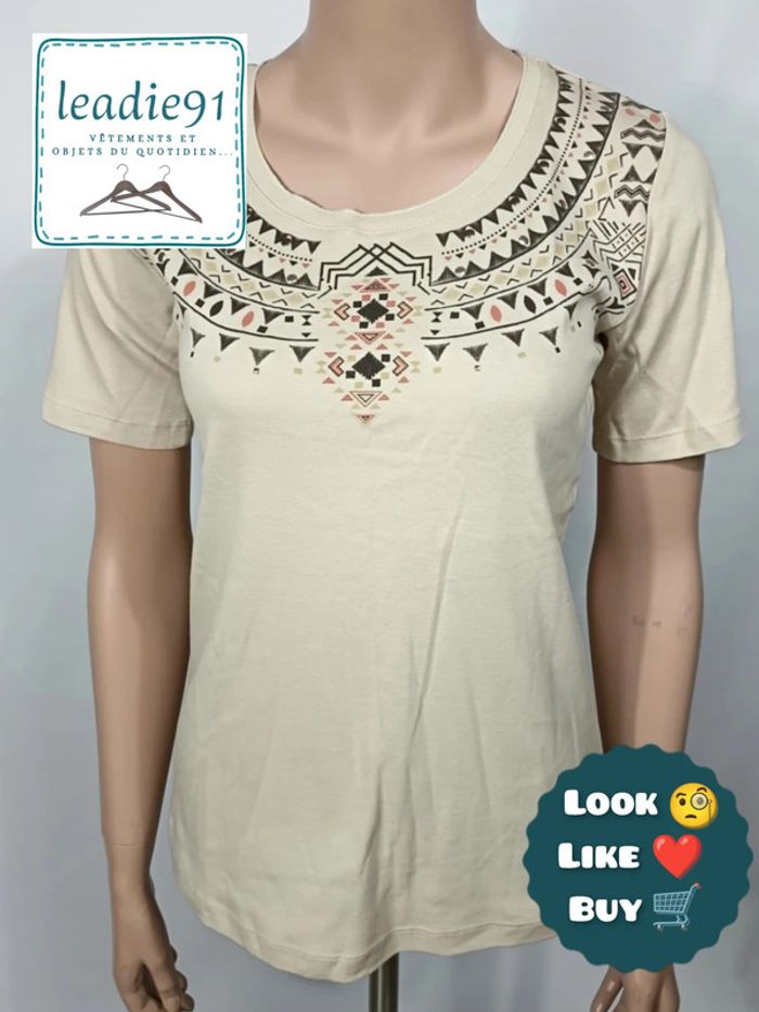 blouse tee shirt Afibel femme 38 NEUF