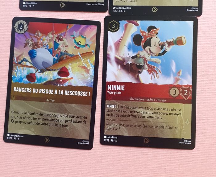 Lorcana: Pin's +4 cartes foil (Stitch,Minnie,Honey,Rangers) - photo numéro 6