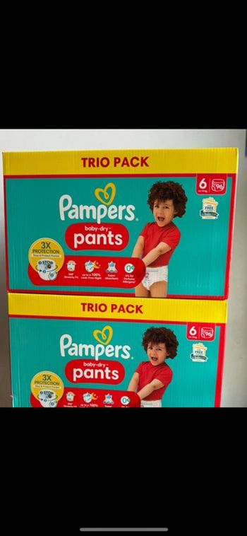 192 couches culottes Pampers pants taille 6
